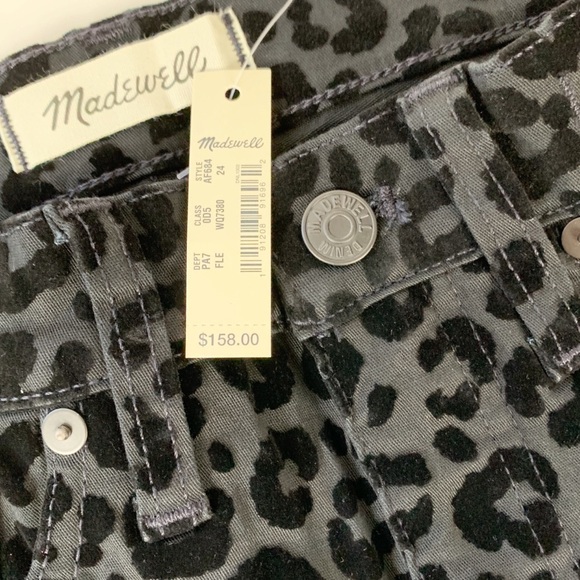 MADEWELL MID RISE LEOPARD PRINT SKINNY JEANS - Picture 9 of 11